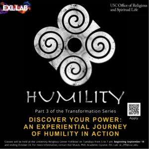 Flyer for Transformation Series Humility class