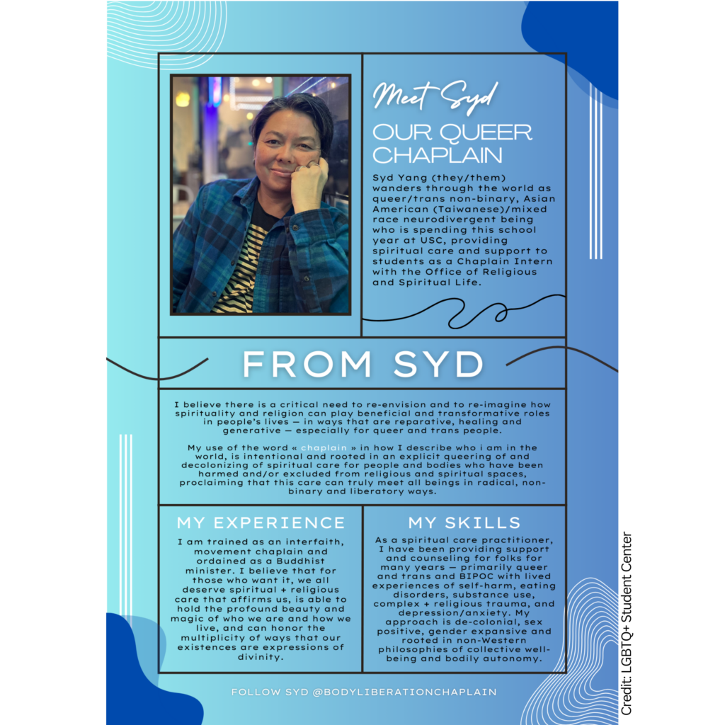 Flyer about Syd Yang